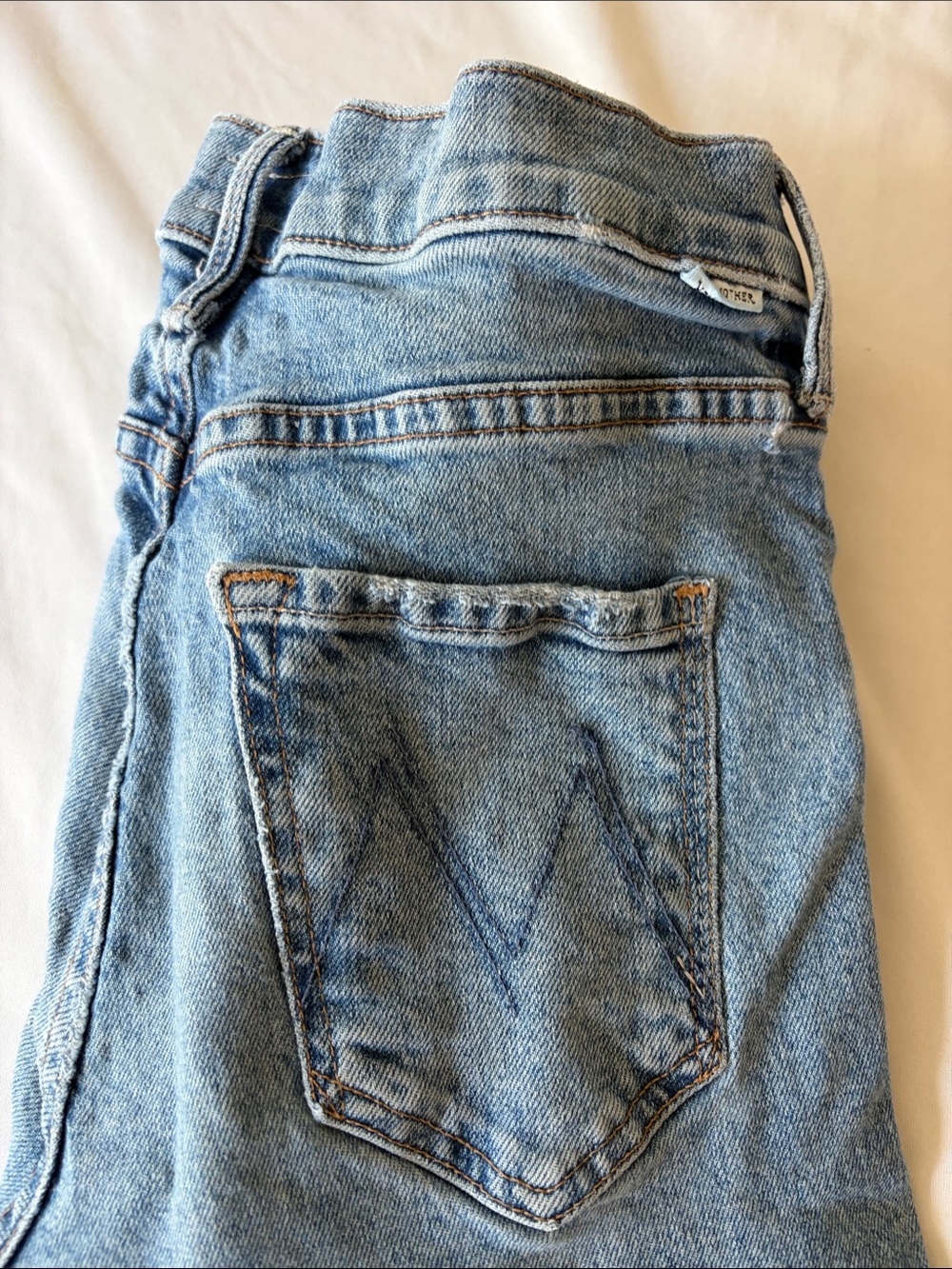 MOTHER Light Blue Flare Jeans